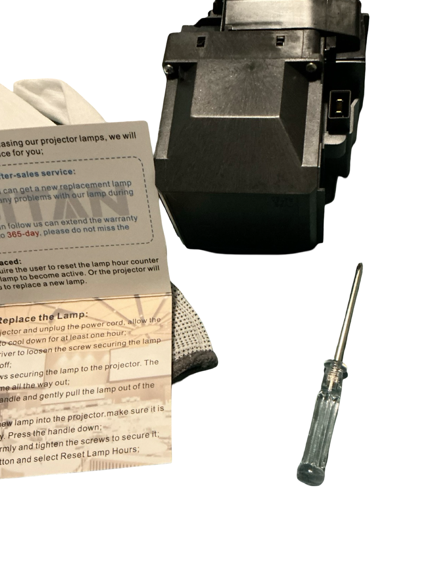 ABITAN Projector Lamp Replacement w/ Housing- ELP85 (Open Box)