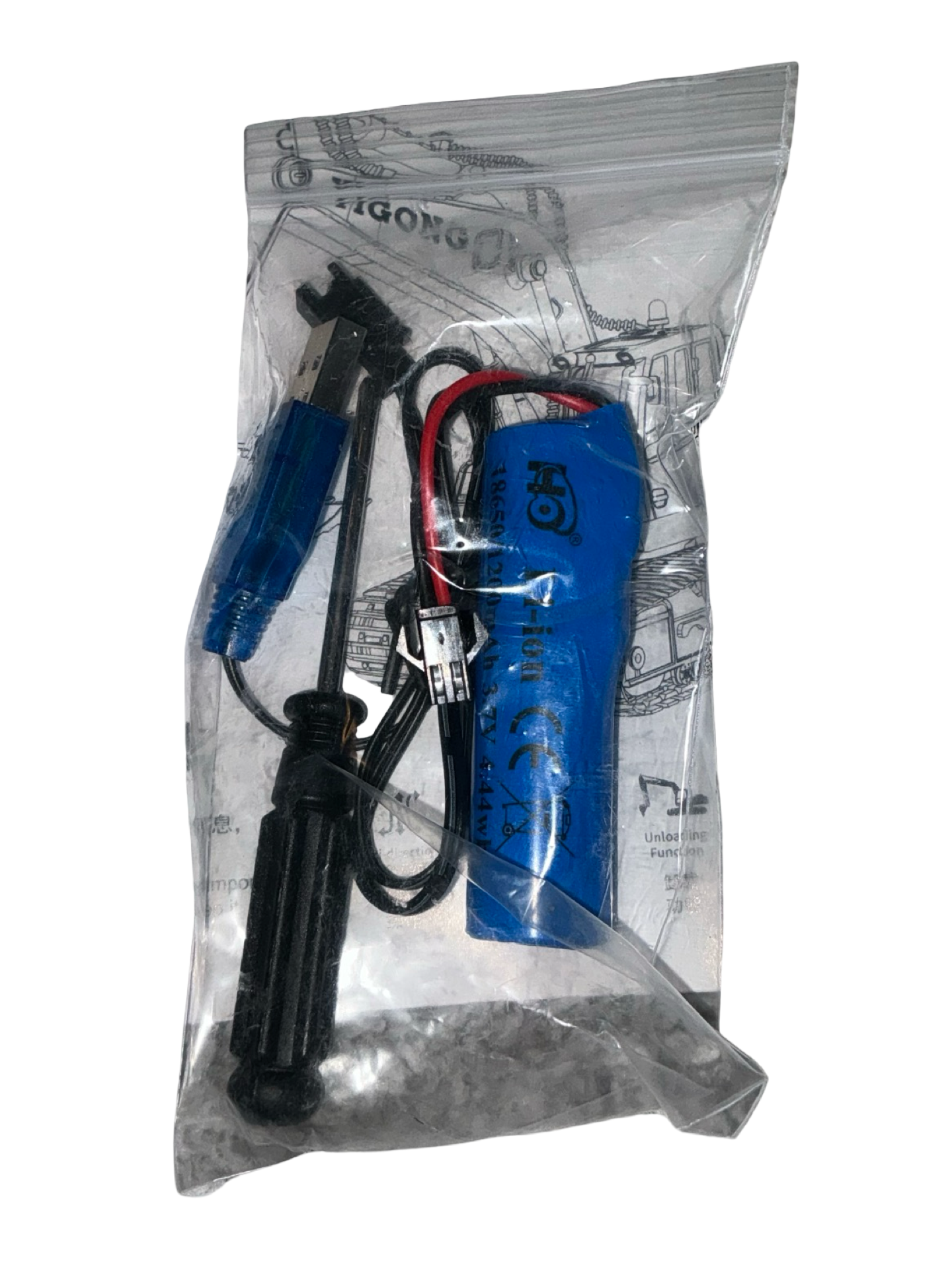 YI GONG RC Excavator Toy – 11 Channel Remote Control (Open Box)