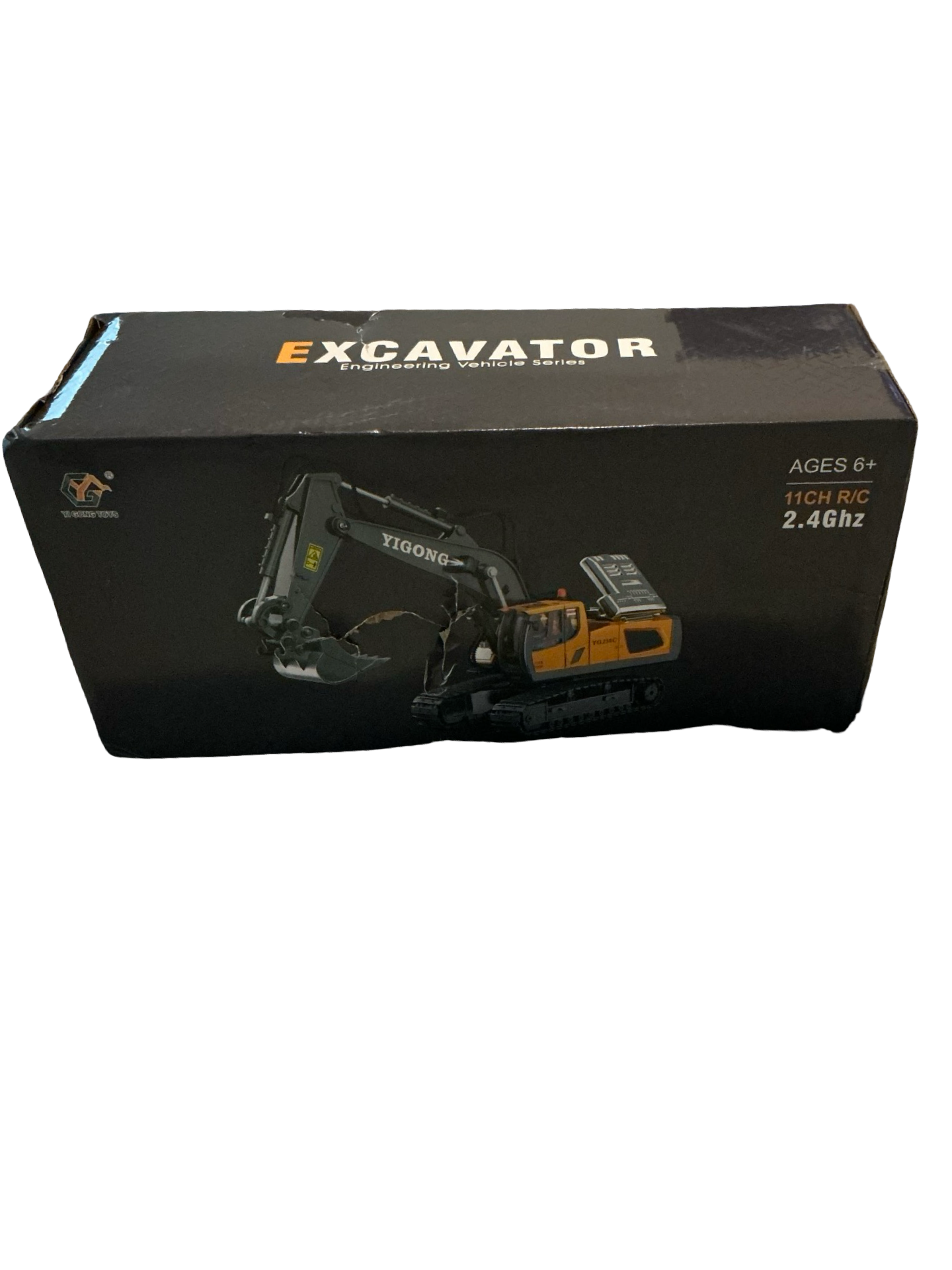 YI GONG RC Excavator Toy – 11 Channel Remote Control (Open Box)