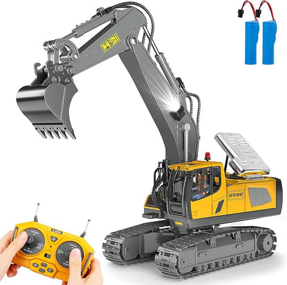 YI GONG RC Excavator Toy – 11 Channel Remote Control (Open Box)